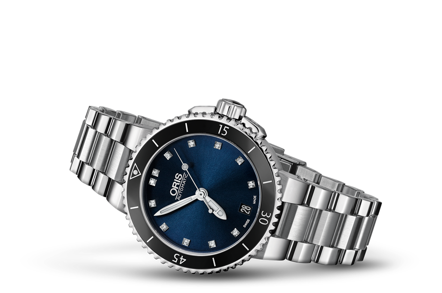 Aquis Date Diamonds - 01 733 7652 4195-07 8 18 01P | Oris